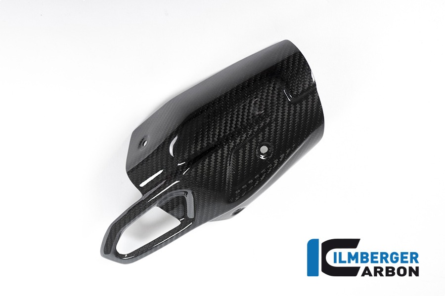 Protector de escape de carbono Ilmberger anterior, delanteroe en el silenciador