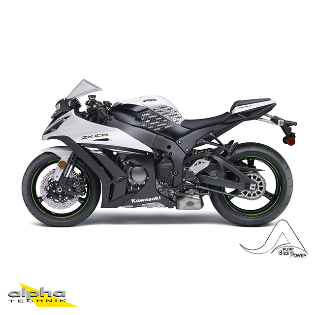 Stompgrip transparente, Volcano, para Kawasaki ZX10R Ninja 2011-2025, ZX10R SE 2019-2020, ZX10RR 2017-2025