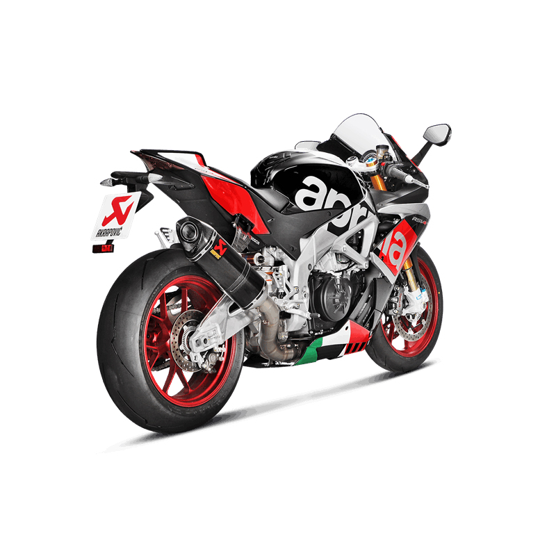 Línea Evolution Akrapovic (Carbono) sistema de escape para Aprilia RSV4 2015-, TUONO V4 2017-