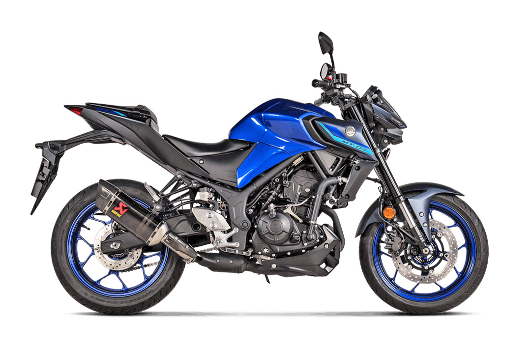 Akrapovic Slip-On-Line (Carbono) para Yamaha MT-03 y R3 a partir del año de modelo 2022-