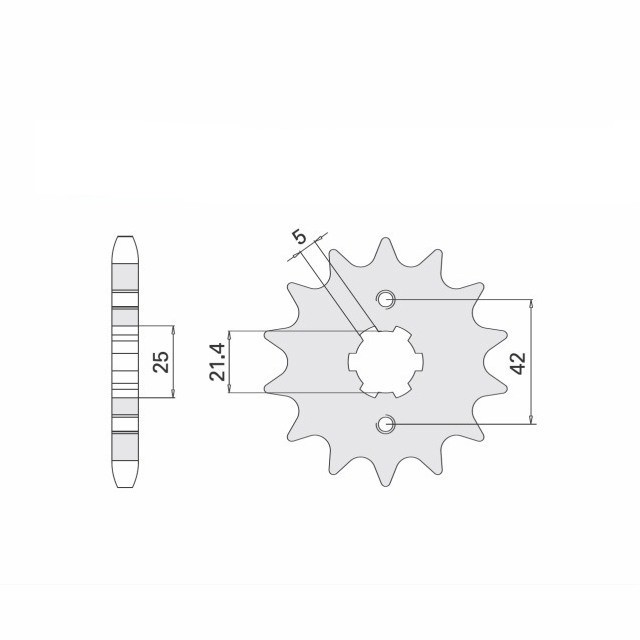 Piñón, 15 dientes, paso 520