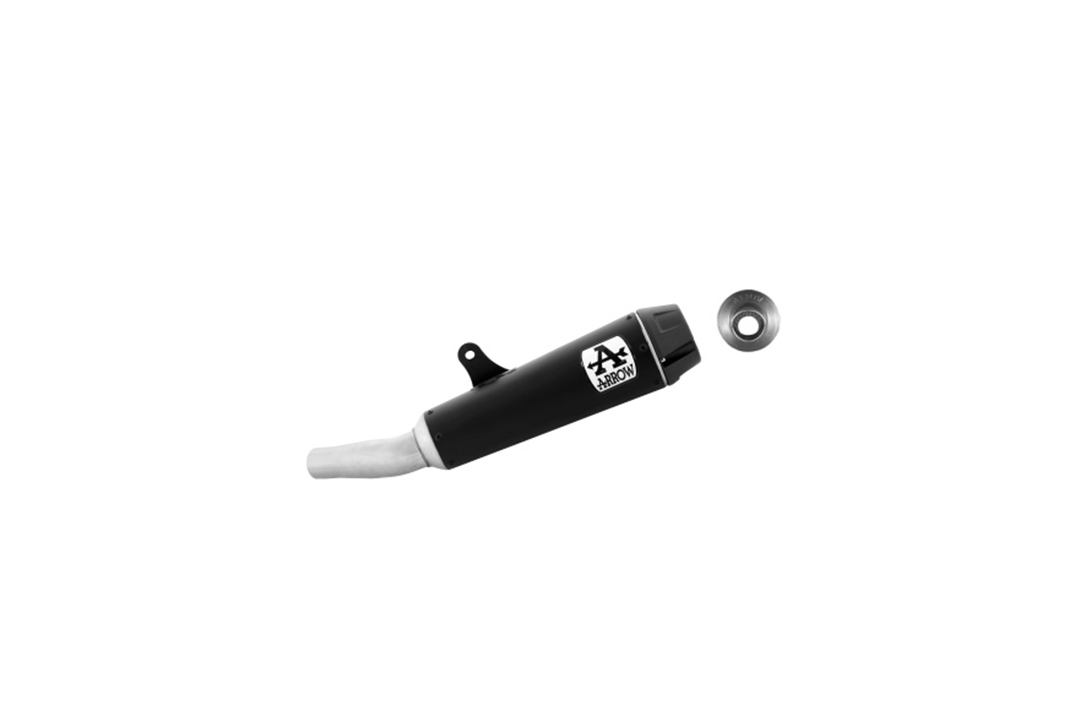 Escape ARROW REBEL Sip-On para Brixton CrossFire 500 X 2021-, acero inoxidable negro