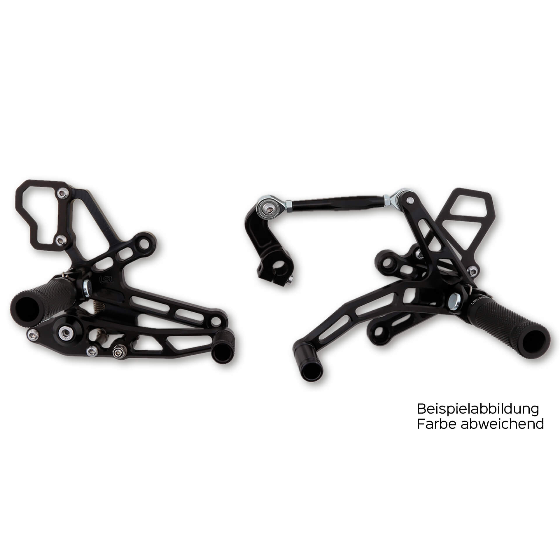 Sistema de reposapiés LSL para Moto Guzzi V9 Bobber/Roamer, 2016-, plateado