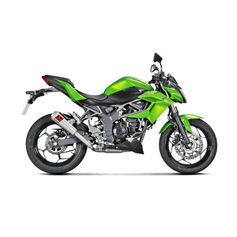 Akrapovic Slip-On Line (Titanio) Silenciador para Kawasaki Ninja 250SL / Z250SL 2015-2017, Ninja 125 / Z125 2019-