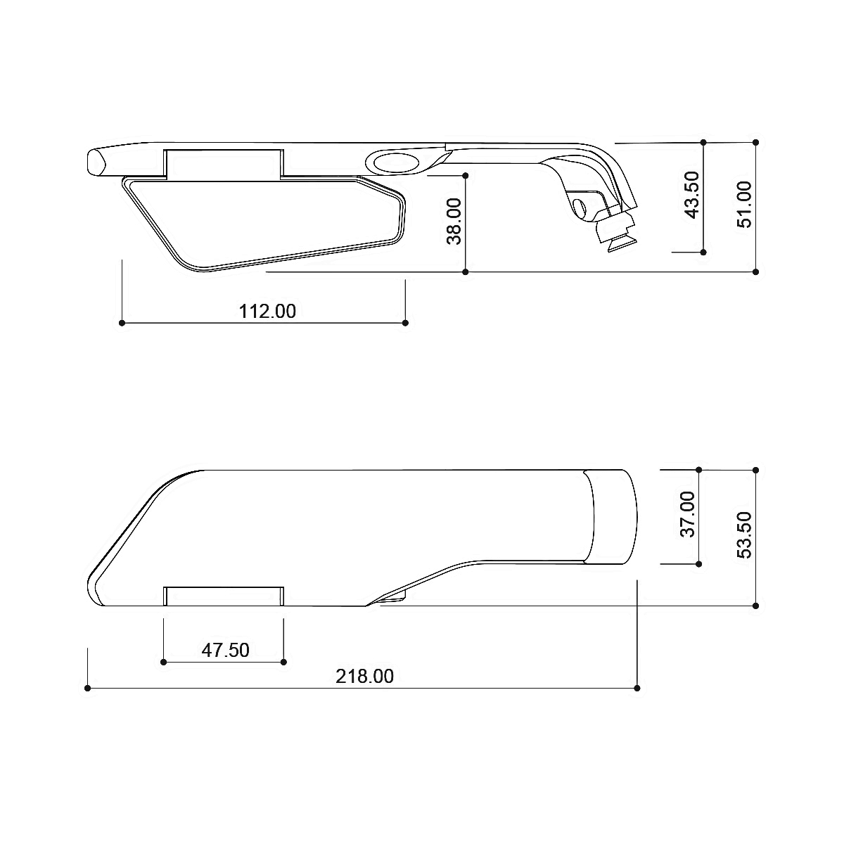 Espejos Barracuda SKIN AIR RACING para Naked Bikes