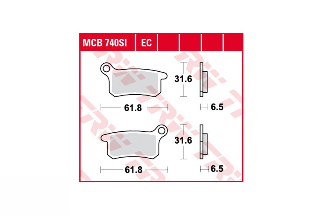 TRW Juego de pastillas del freno MCB740EC
