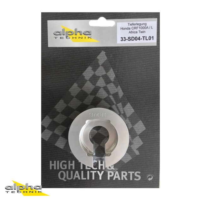 alpha Technik Kit de reducción de altura 25mm para Honda CRF1000L Africa Twin; Tipo SD04; Año del modelo 2015-