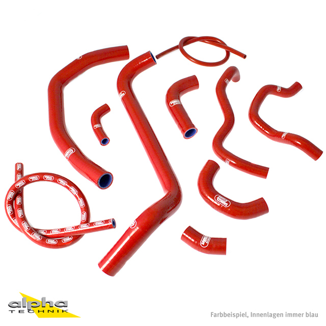 Kit de Mangueras de Silicona SAMCO SPORT Rojo para Honda CBR600RR Año Modelo 2003-2004