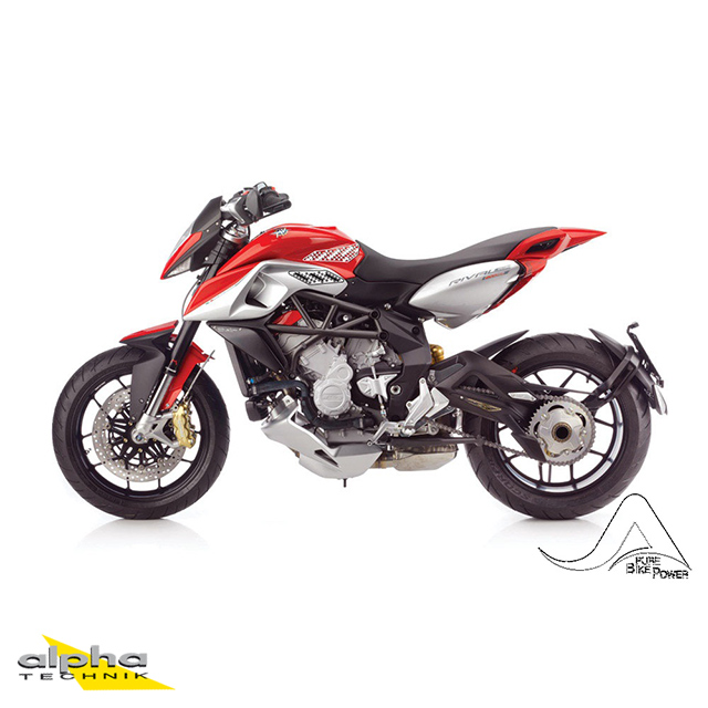 Stompgrip negro, Volcano, para MV Agusta Rivale 800, Stradale 800, 2014-2015