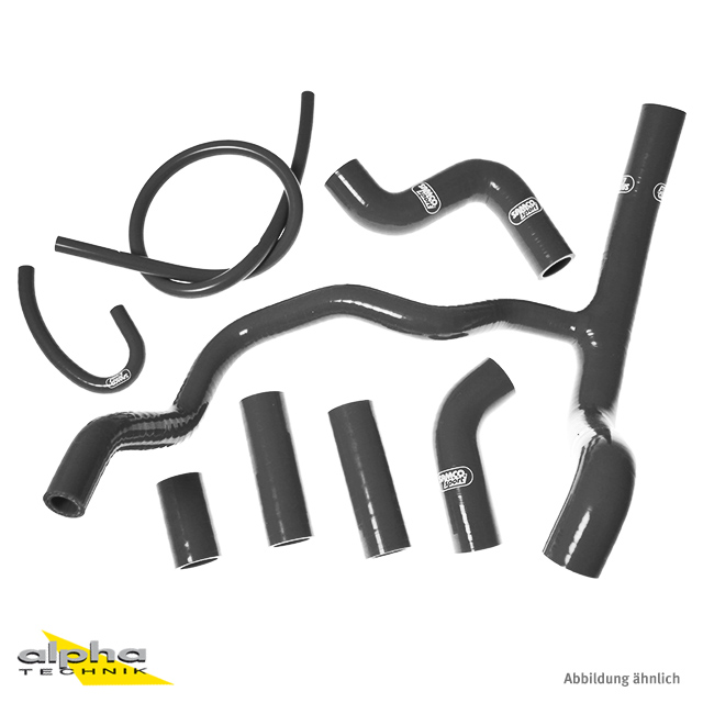 Kit de mangueras de silicona SAMCO SPORT clásico negro mate para Aprilia Tuono V4 (R / RR / Factory), 2011-2025