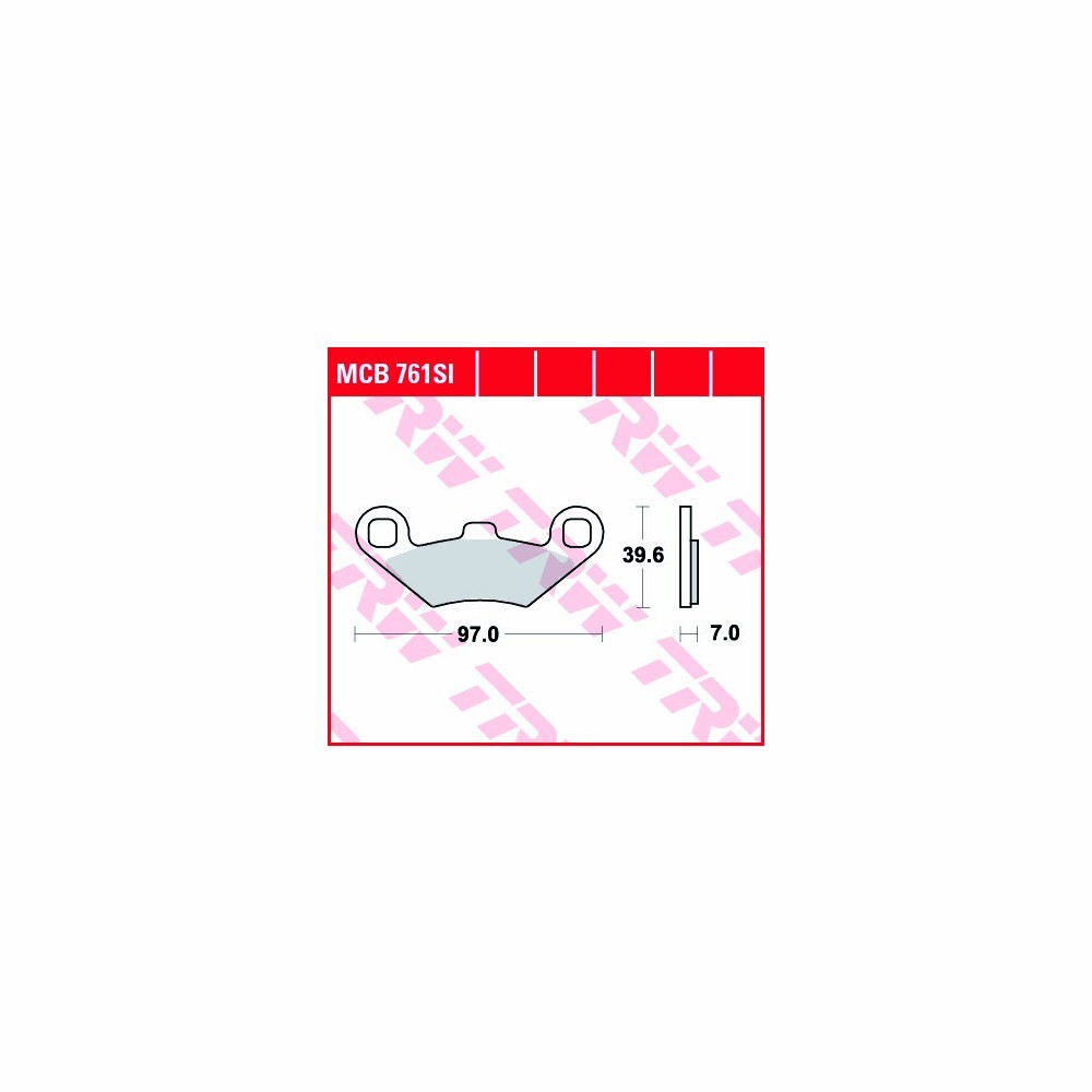 Juego de pastillas del freno TRW Sinter Offroad MCB761SI
