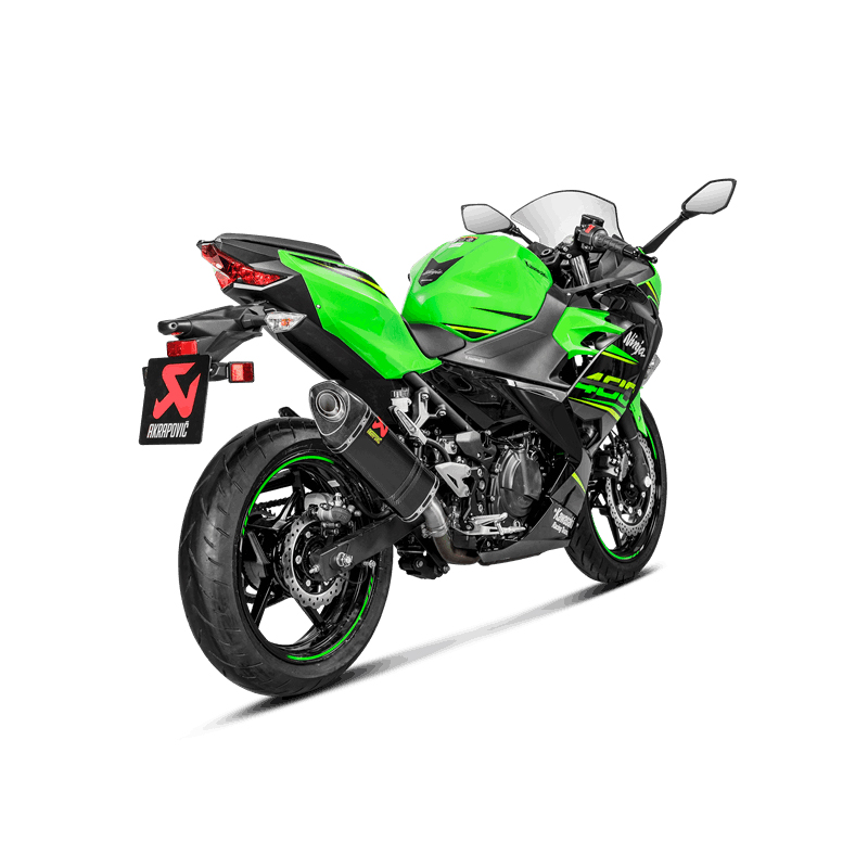 Escape Akrapovic Slip-On Line (Carbono) para Kawasaki Ninja 400 2018-2025, Z400 2019-2025