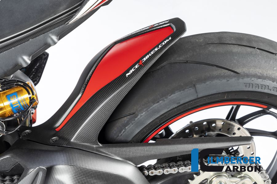 Guardabarros de Carbono Ilmberger trasero mate para Ducati Panigale V4 / V4S a partir de 2018