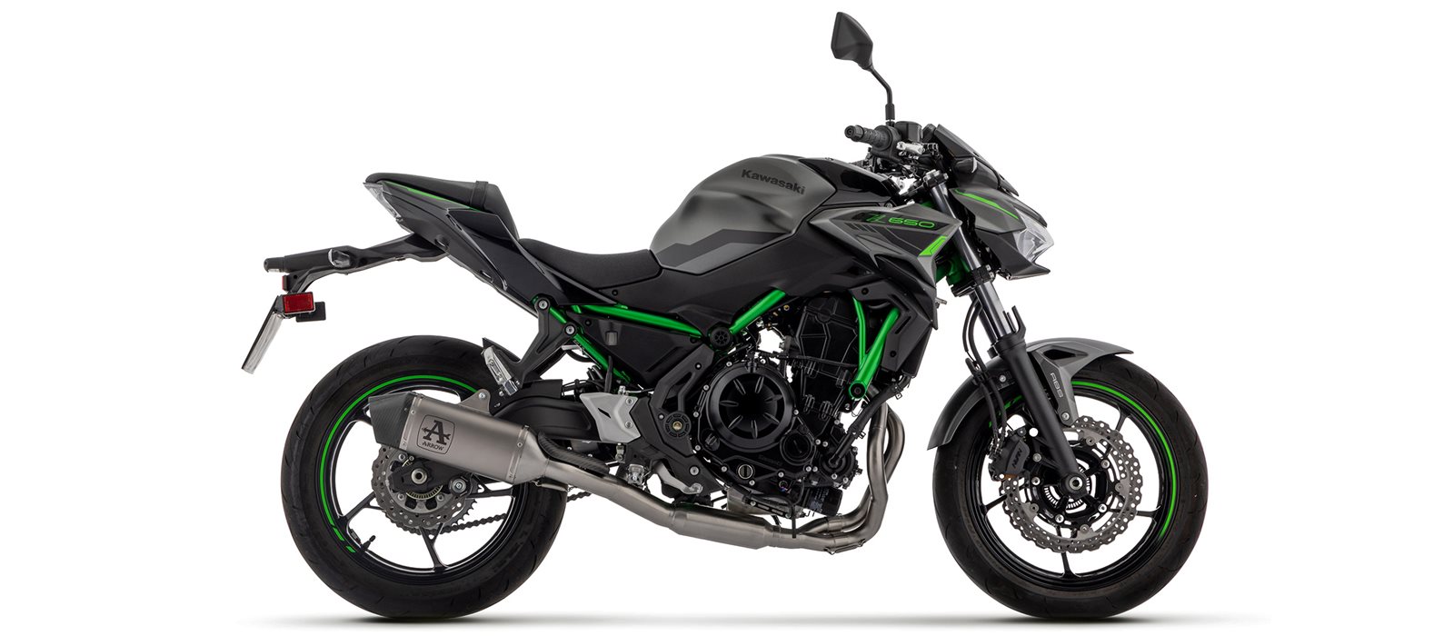 Sistema completo ARROW con silenciador VELOCE de titanio con tapa de carbono para Kawasaki Ninja 650, Z650 año del modelo 2024-