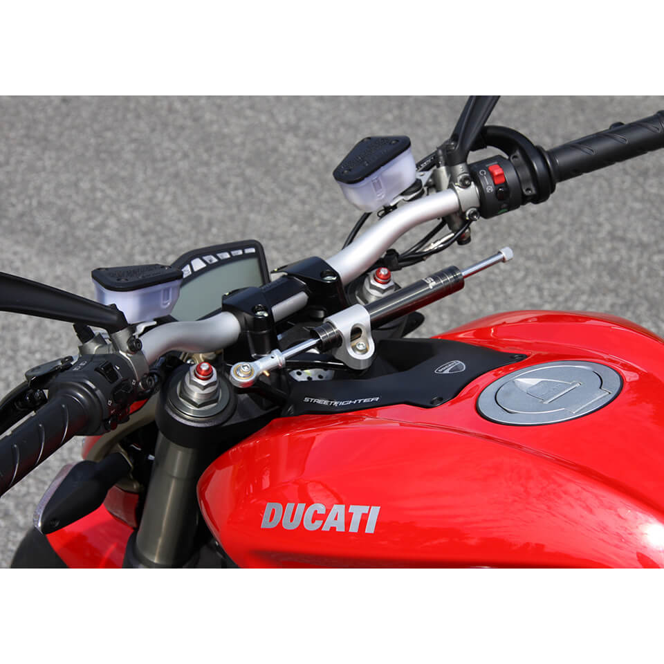 LSL Lenkungsdämpfer Kit mit Teilegutachten für Ducati Streetfighter, titan