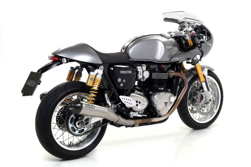 Par de escapes ARROW PRO RACING para Triumph Thruxton1200 2016- / Speed Twin 2019- de acero inoxidable