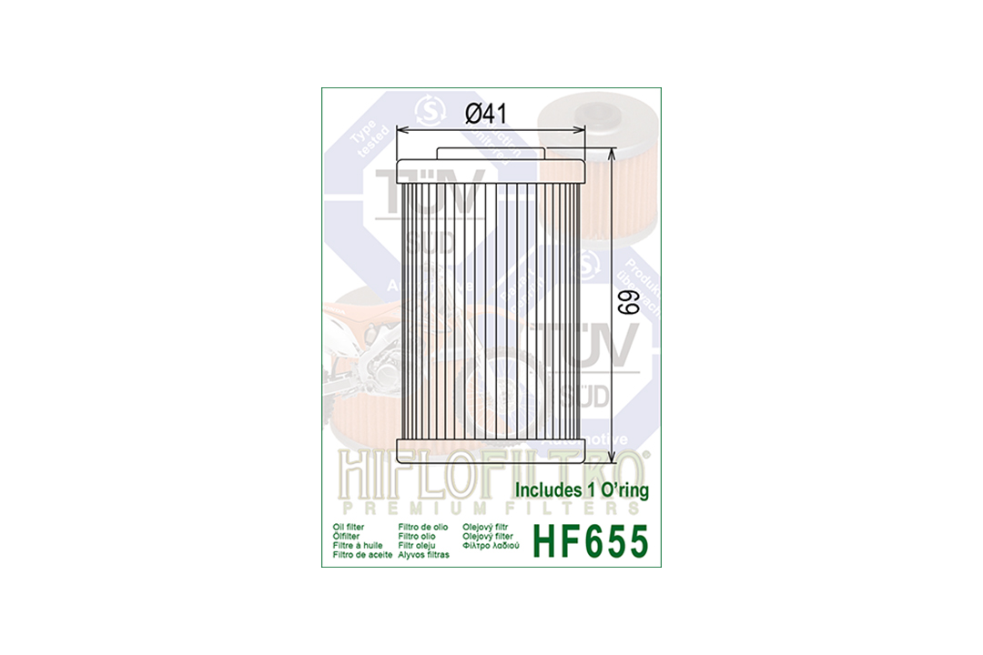 HIFLO filtro de aceite HF655 para varios modelos Husaberg / KTM