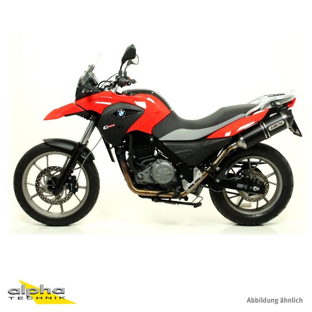 ARROW Escape RACE TECH para BMW G650GS / Sertao 2011-16 de aluminio, negro