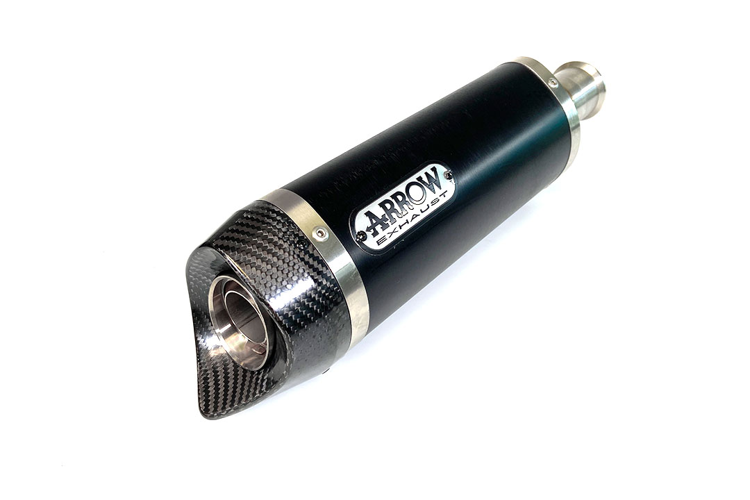 ARROW Escape DARK THUNDER para Yamaha YZF-R6 2006-2016, Aluminio negro