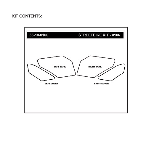 Stompgrip híbrido, Volcano, para BMW R1200R, 2015-2018, R1250R, 2019-2024