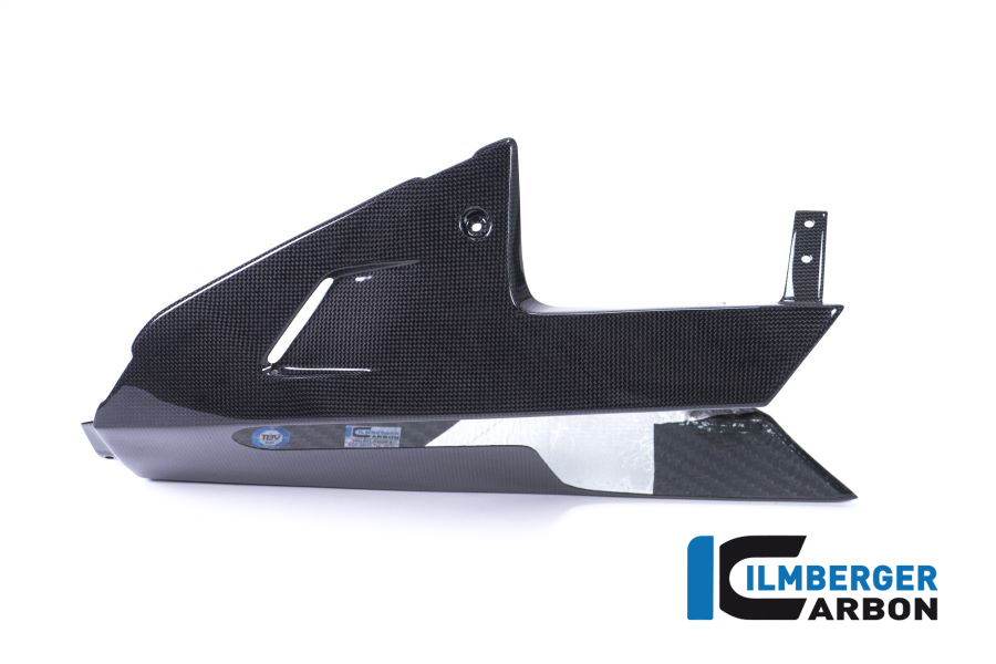 Extensión de spoiler de motor de carbono Ilmberger brillante, Carbono