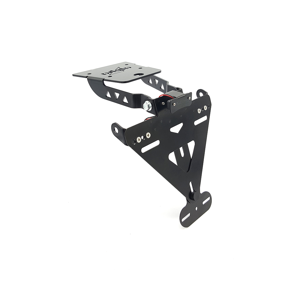 Soporte de matrícula alpha Technik para Kawasaki Versys-X300, ABS; Tipo LE300C; Año del modelo 2017-