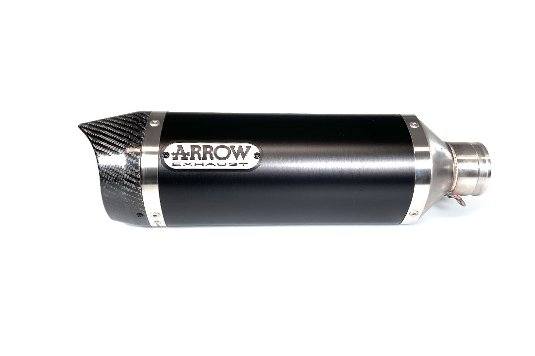 ARROW Escape DARK THUNDER para Yamaha MT09 / Tracer 900 2013-, Aluminio negro (Solo con colector ARROW)