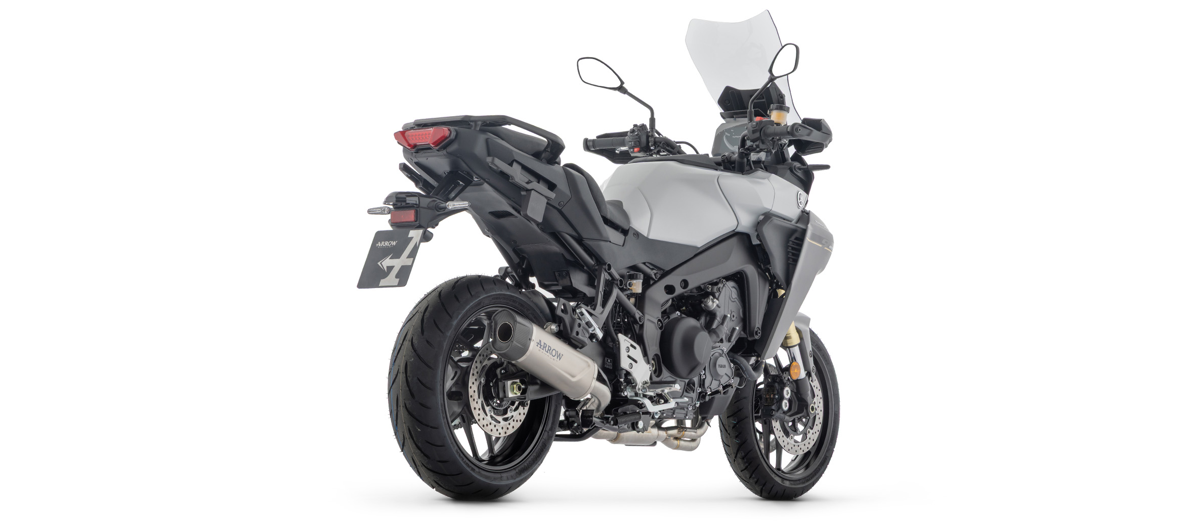 Silenciador ARROW INDY RACE EVO con carcasa de titanio para Yamaha Tracer 9 / GT, RN99, RNA1, 2025-