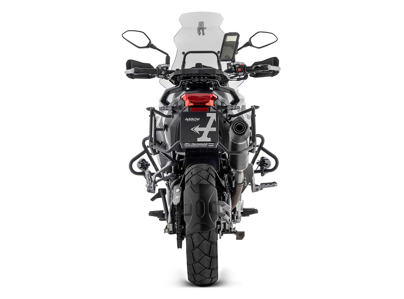ARROW Silenciador INDY RACE EVO Aluminio OSCURO para Benelli TRK 502 X Año modelo 2021-