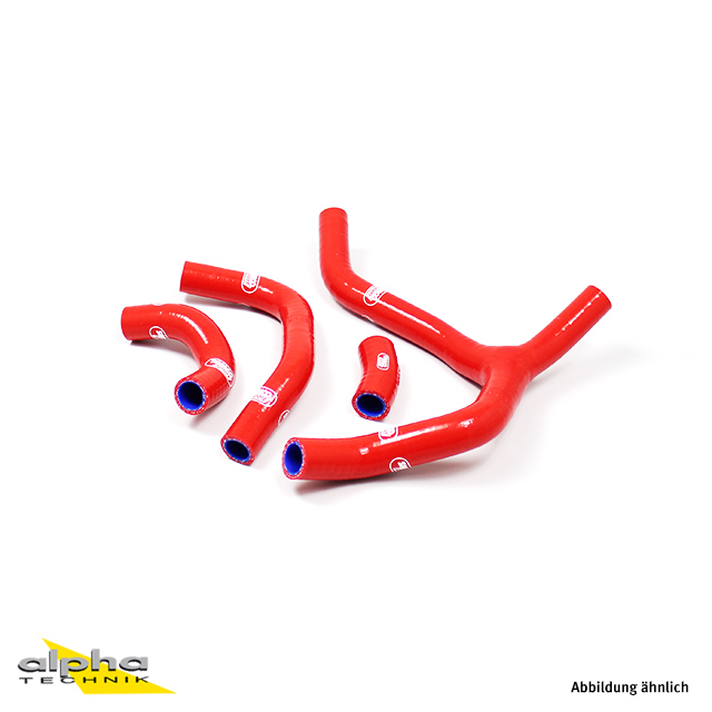 SAMCO SPORT Kit de mangueras de silicona con conector en Y - Diseño de competición rojo para Honda CRF450R Año del modelo 2013-2014