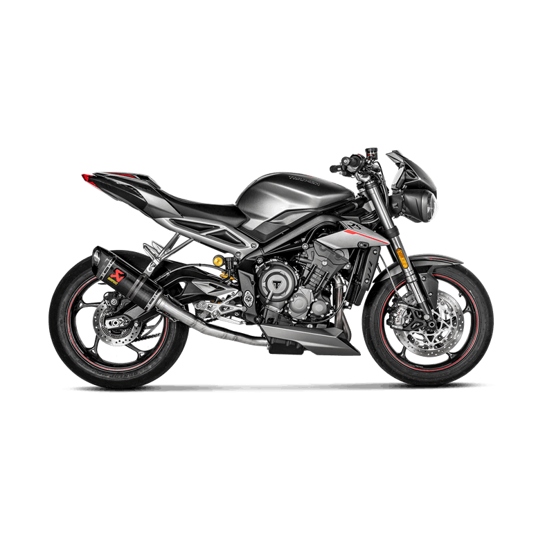 Silenciador Akrapovic Slip-On Line (Carbono) Triumph Street Triple 765S / R / RS 2017-2019