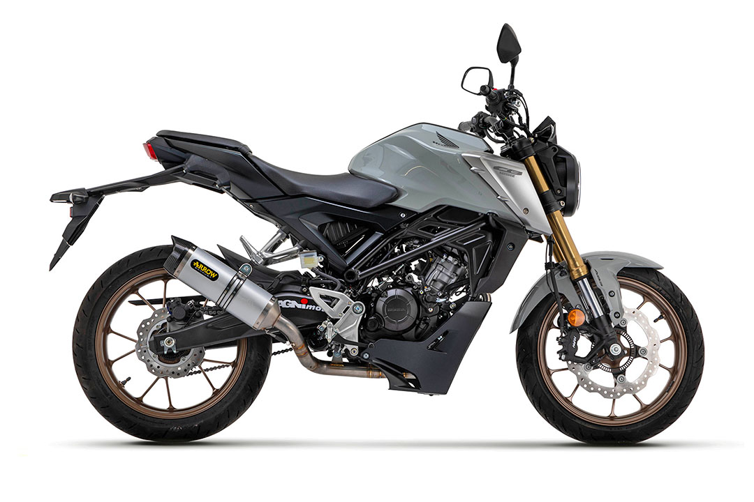 ARROW THUNDER Aluminio sistema de escape para Honda CB125R a partir del modelo 2021-