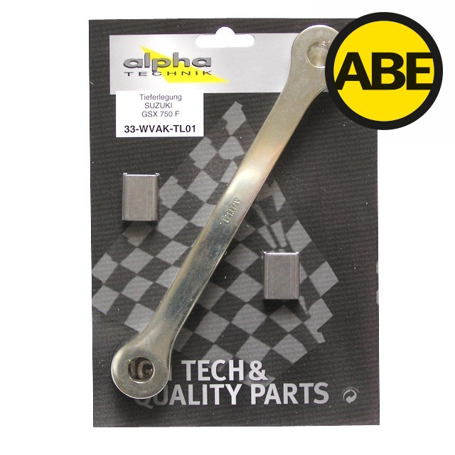 Kit de descenso alpha Technik 30mm Suzuki GSX750F; Tipo WVAK; Año del modelo 2002-