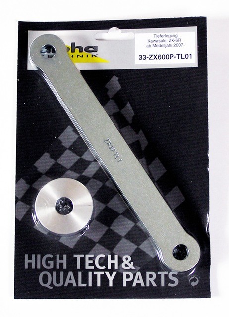 Kit de reducción de altura alpha Technik 30mm Kawasaki ZX6R; Tipo ZX600P; Año de modelo 2007-