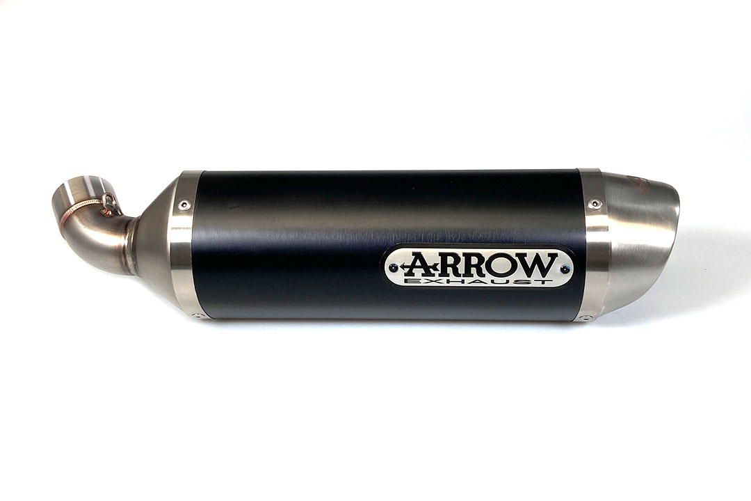 ARROW Escape DARK STREET THUNDER Aluminio negro para Ducati Monster 696 / 796 / 1100 2008-2014