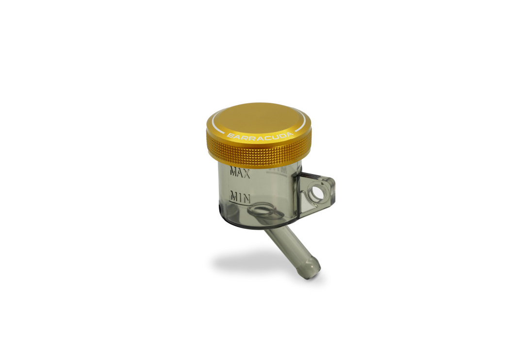 Barracuda Universal depósito de reglaje con tapa de aluminio dorada, Diámetro 30mm