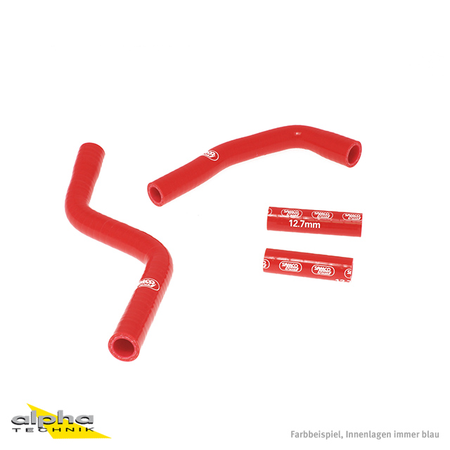 Kit de mangueras de silicona SAMCO SPORT rojo para Yamaha YZ125 años 2002-2023