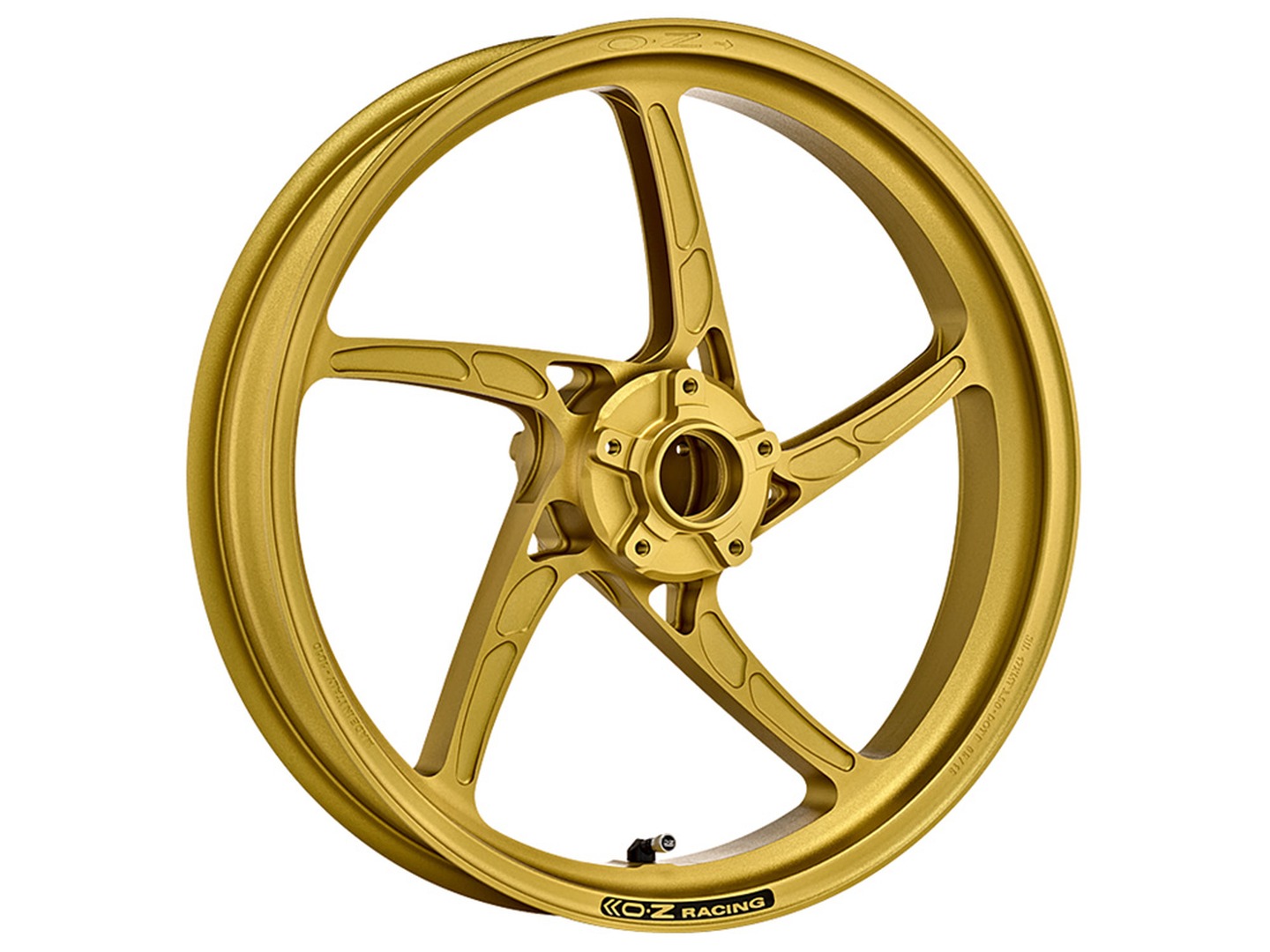 Llanta OZ Piega de Aluminio en color oro mate para Kawasaki Z1000, ZRT00A, 2003-2006
