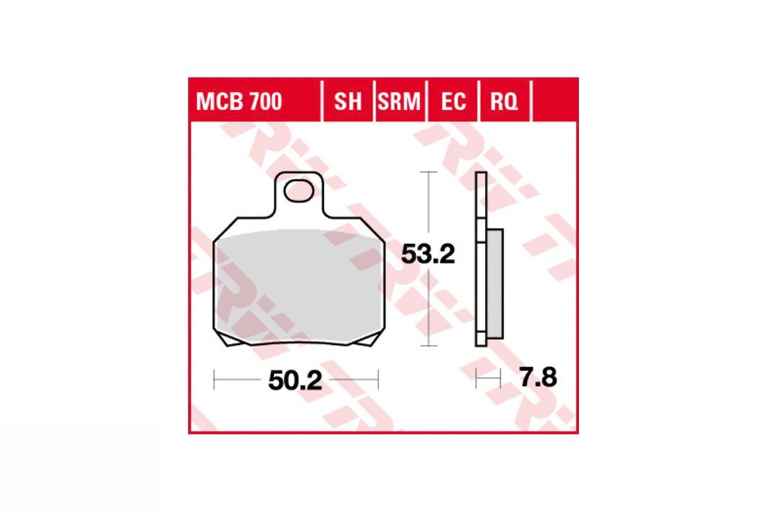 TRW Juego de pastillas de freno MCB700EC