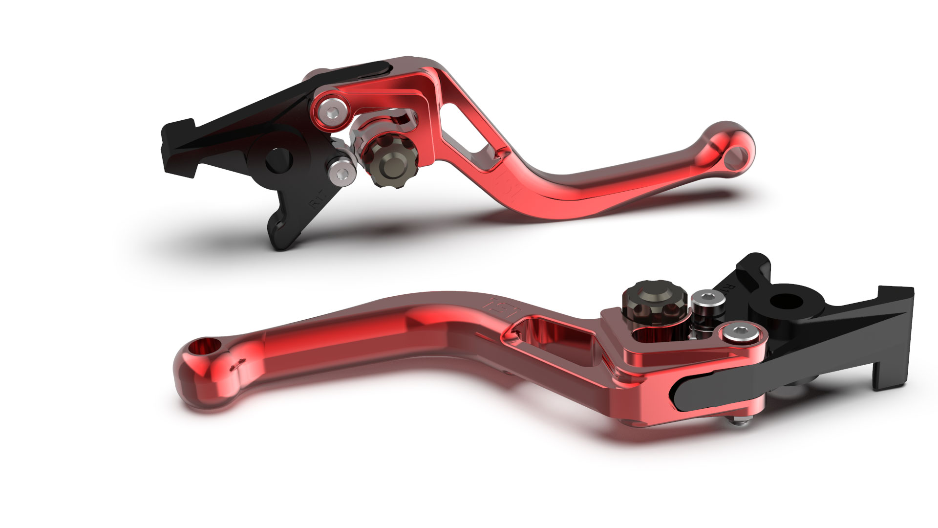 Maneta de freno LSL BOW R82, corta, rojo/antracita