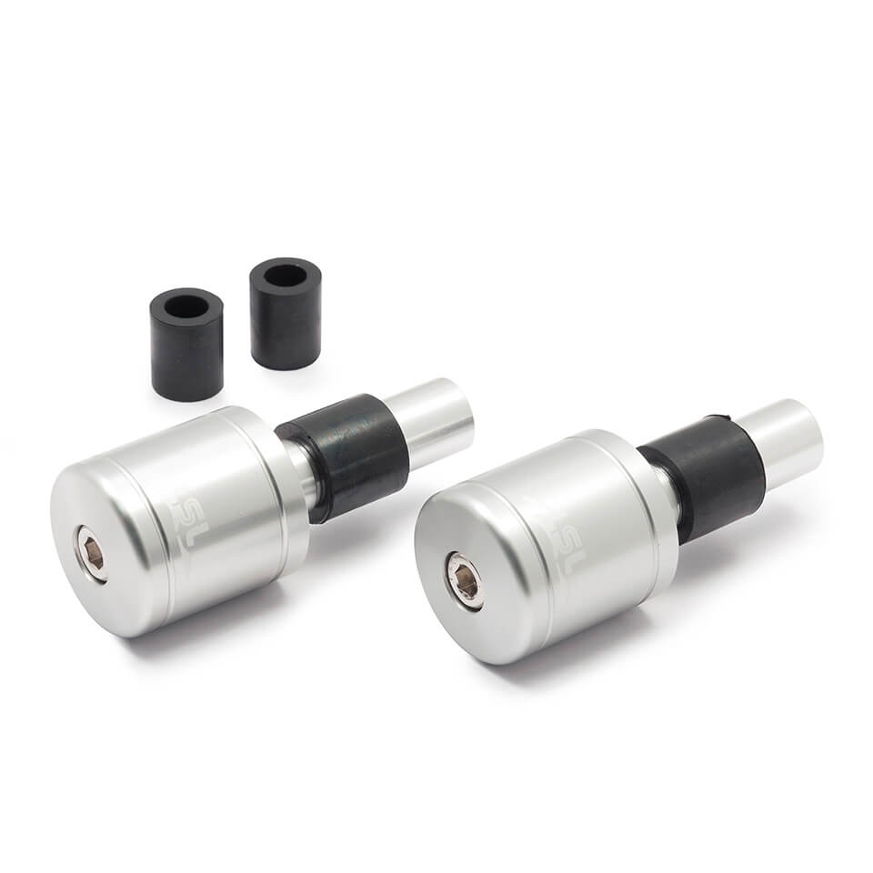 LSL manillargewichte de aluminio, plata, con logo, Ø14 y 18mm