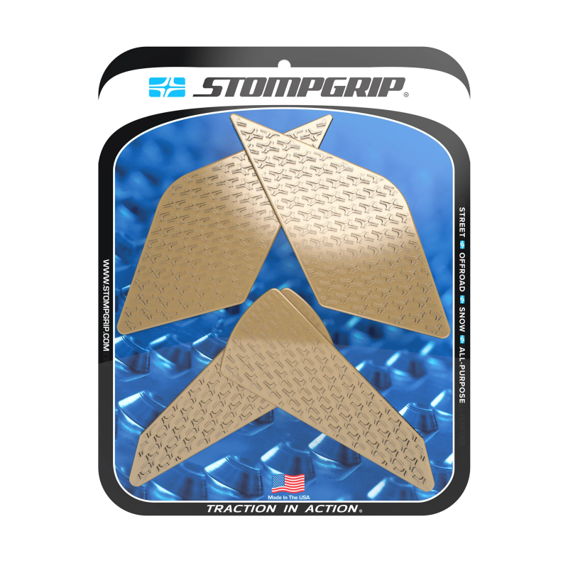 Stompgrip depósito de gasolina Pad transparente, Icon, Kit depósito de gasolina Streetbike - Laterales depósito de gasolina, para Kawasaki, ZX-4R(R) Ninja 2023-2025