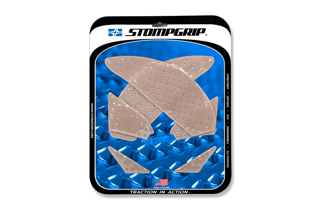 Stompgrip transparente, Volcano, para Suzuki GSR750, 2012-2015, GSX-S 750, 2015-2016