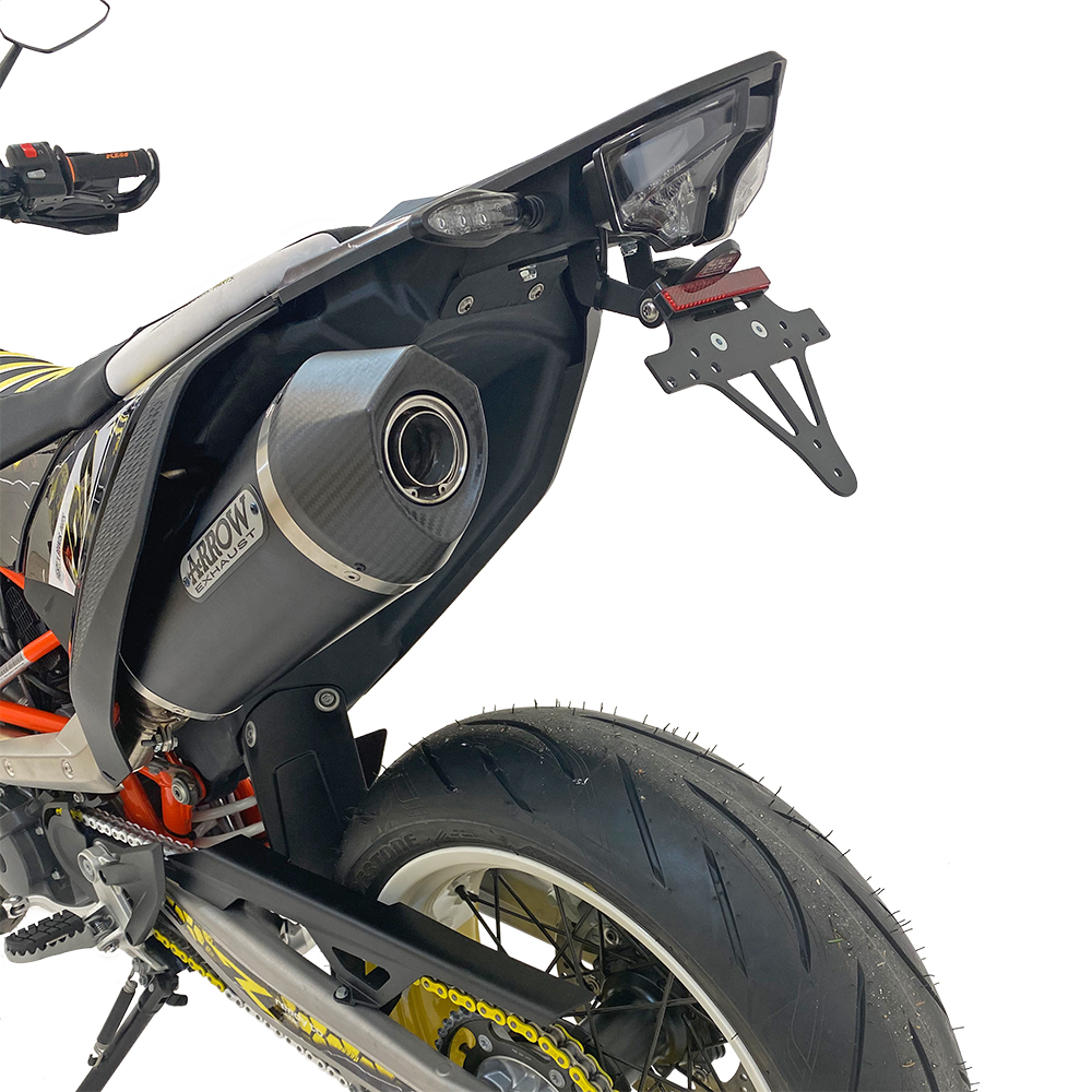 Soporte de matrícula alpha Technik para KTM 690SMC R; Tipo KTM690LC4; Año del modelo 2019-