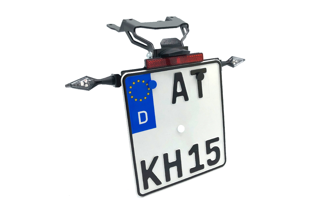 Soporte de matrícula alpha Technik para KTM 790 Adventure, 890 Adventure y 890 SM T