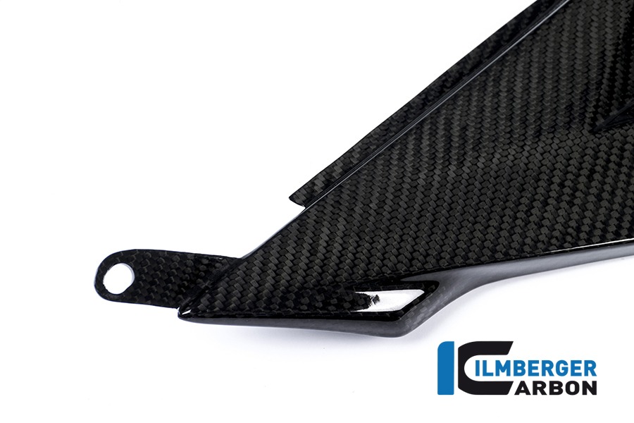 Tapa lateral de carbono Ilmberger lado derecho en el depósito de gasolina, Carbono