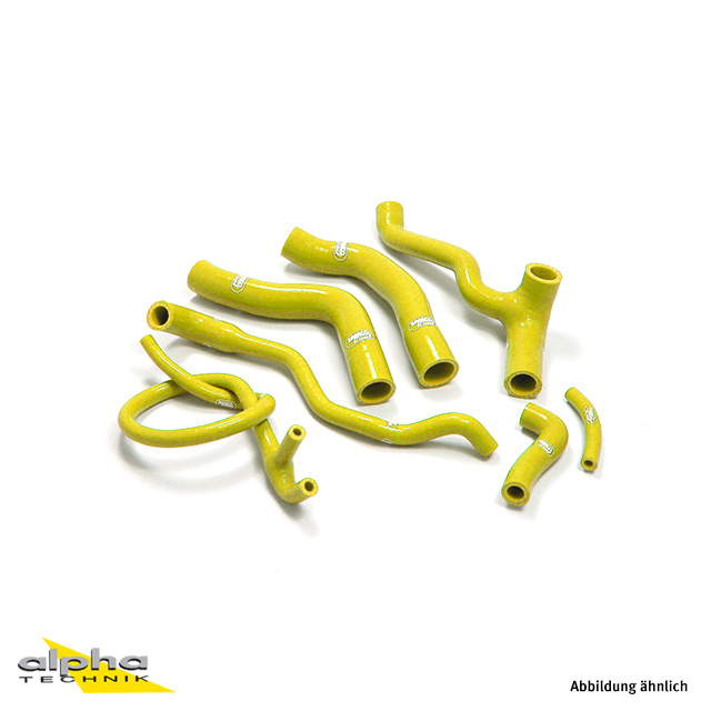 Kit de mangueras de silicona SAMCO SPORT amarillo para Aprilia SMV750 Dorsoduro año de modelo 2007-2017