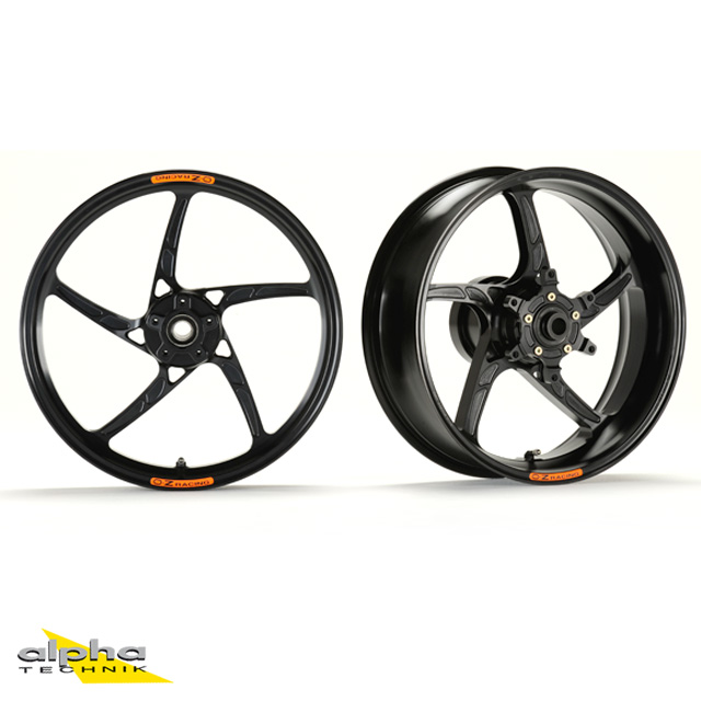Juego de llantas de aluminio OZ Piega en negro brillante para Kawasaki Ninja ZX-25R Ninja, 2021