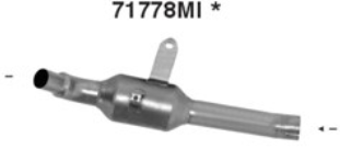 Tubo de sustitución de catalizador de competición ARROW para Moto Morini X-Cape 650 2022-2025, sin catalizador