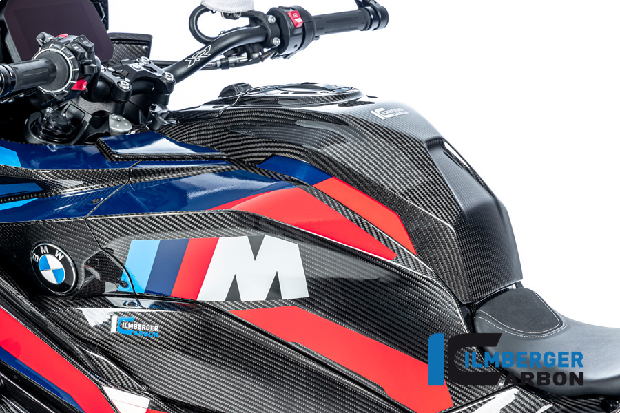 Ilmberger Carbon Adventure depósito de gasolina (Juego), brillante, BMW S1000XR 2020- M1000XR 2024-